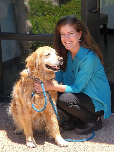 Laura and dog